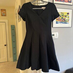 Banana Republic Fit & Flair Black Dress - Fun Fabric